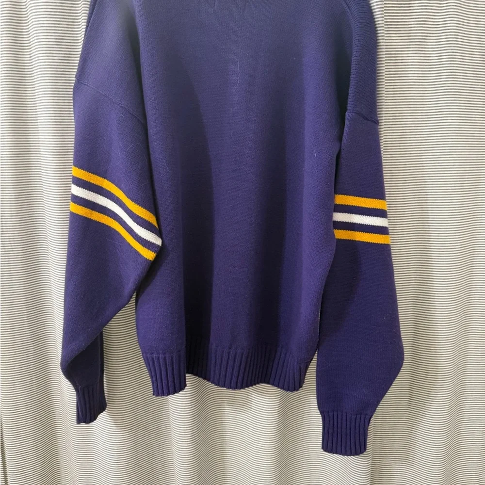 VINTAGE wool blend Vikings sweater NFL - Picture 3 of 3